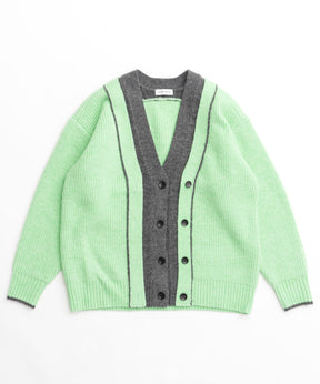 【24WINTER PRE-ORDER】Double Color Layered Knit Cardigan