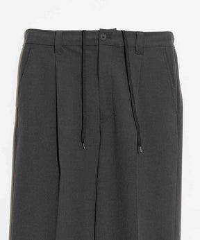 Double-Cloth One-Tuck Wide Pants