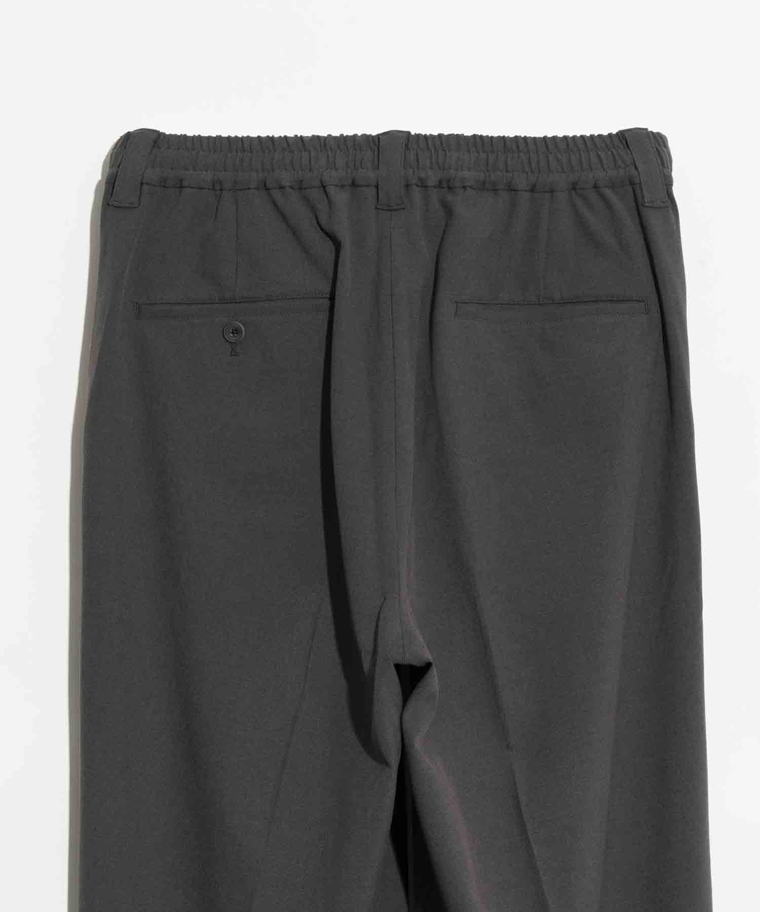 Double-Cloth One-Tuck Wide Pants