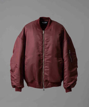 Prime-Over Wool Nylon MA-1 Bomber Jacket