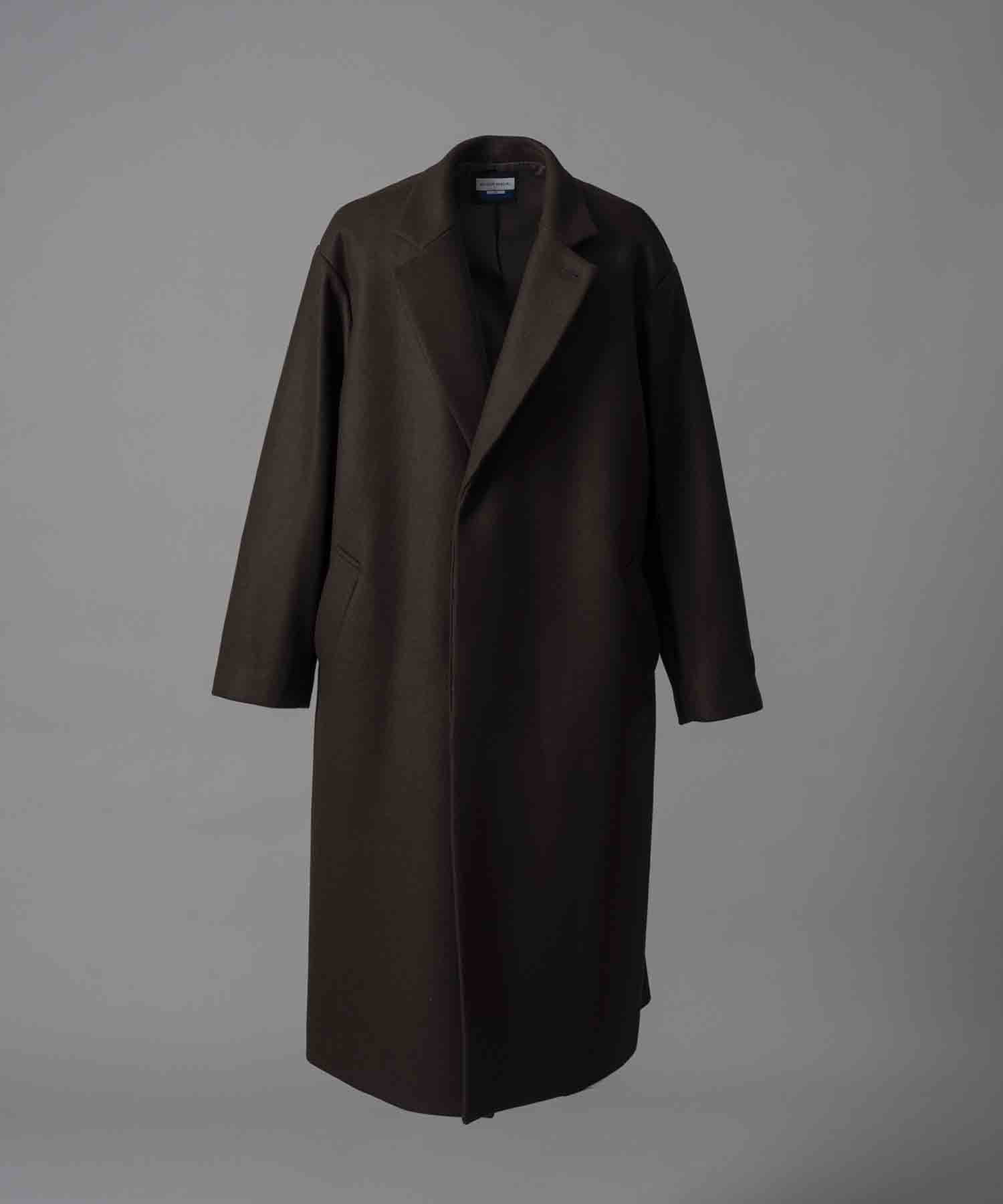 【24AW PRE-ORDER】Super140s Prime-Over Melton Chesterfield Coat