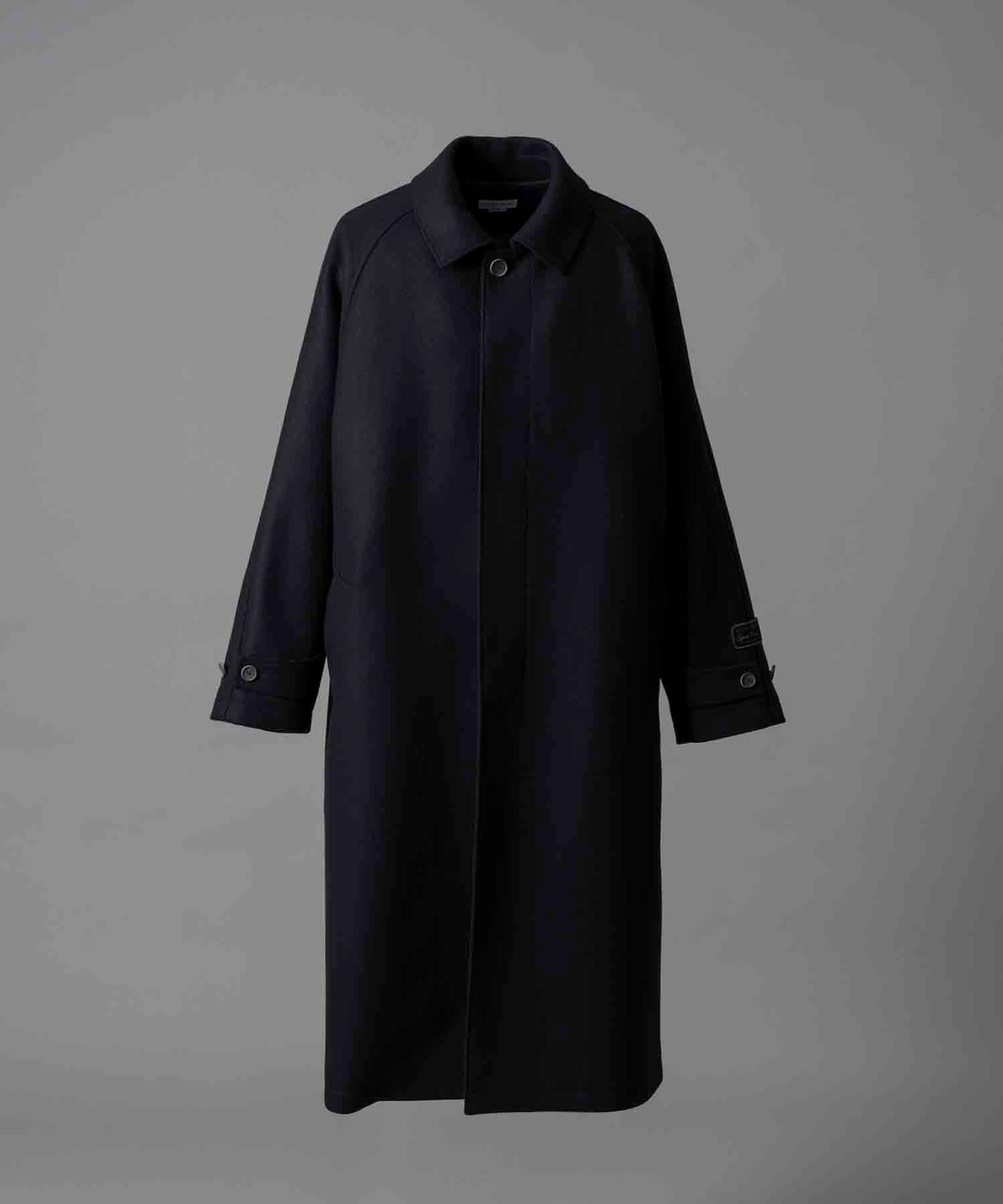 【24AW PRE-ORDER】Super140s Prime-Over Melton Balmachan Coat