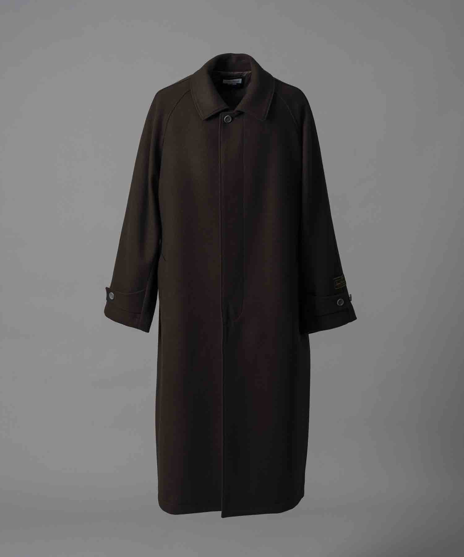 【24AW PRE-ORDER】Super170s Prime-Over Melton Balmachan Coat