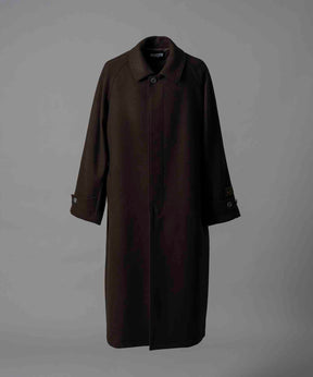 【24AW PRE-ORDER】Super170s Prime-Over Melton Balmachan Coat