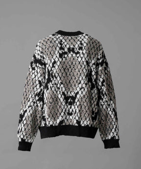 【24AW PRE-ORDER】Prime-Over Python Crew Neck Knit Pullover