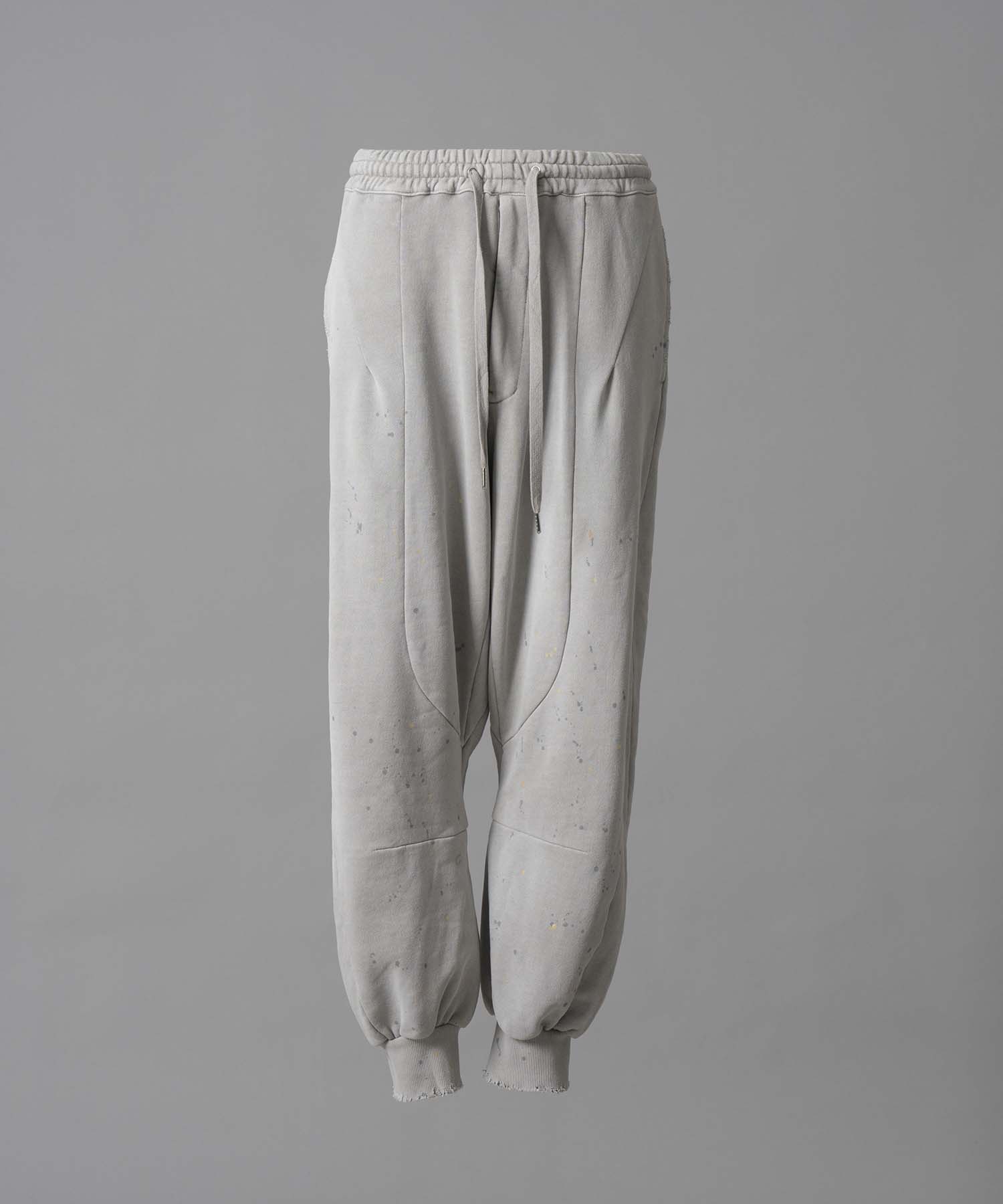 Three-Dimensional Cutting Weathered Sweat Pants