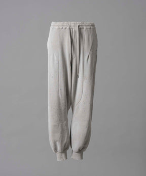 Three-Dimensional Cutting Weathered Sweat Pants