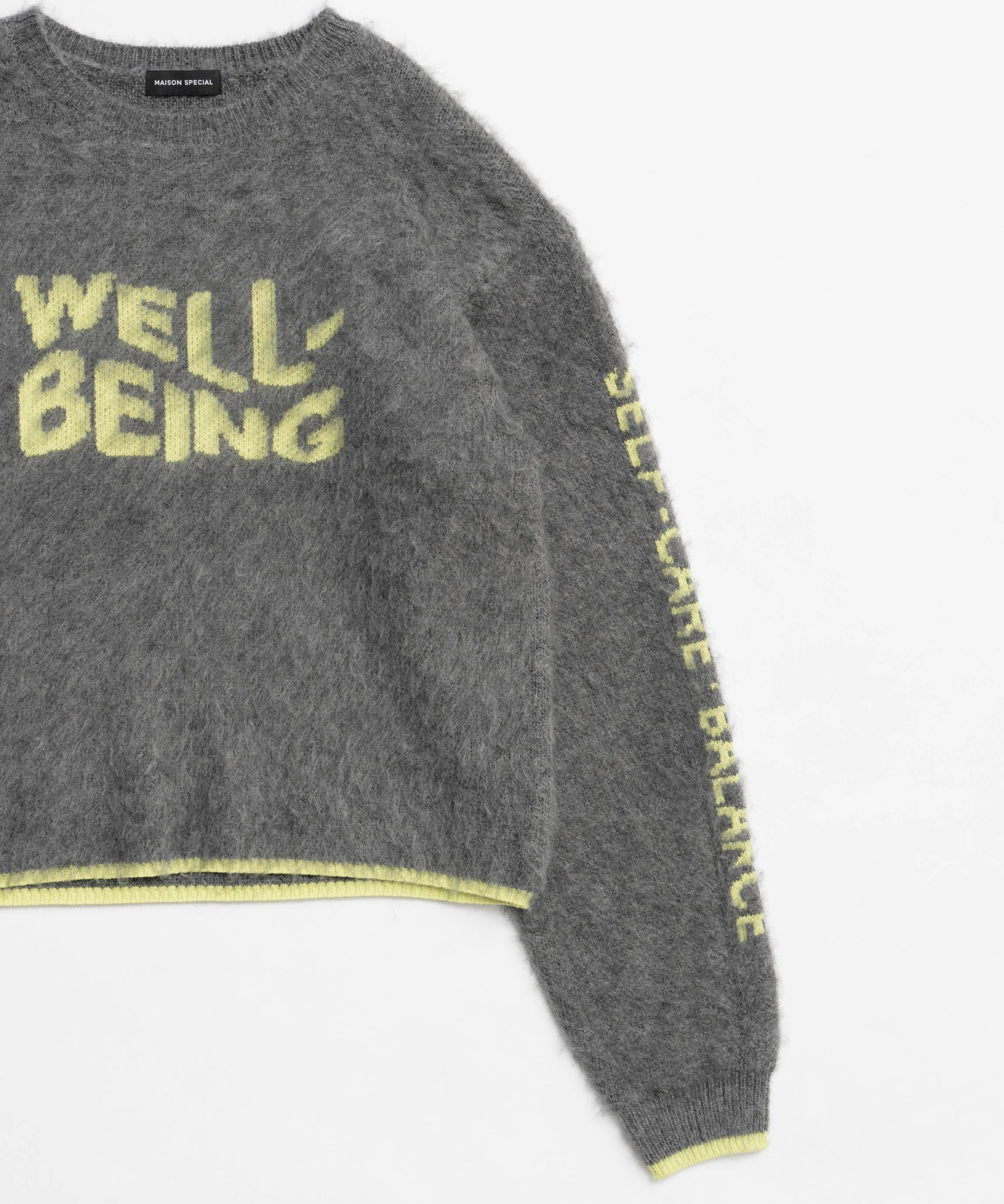 【PRE-ORDER】WELLBEING Logo Jacquard Knit Sweater