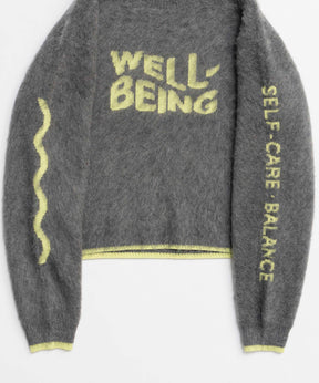 【PRE-ORDER】WELLBEING Logo Jacquard Knit Sweater