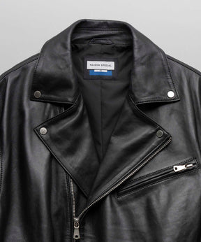 Sheep Leather Prime-Over Double Rider Jacket