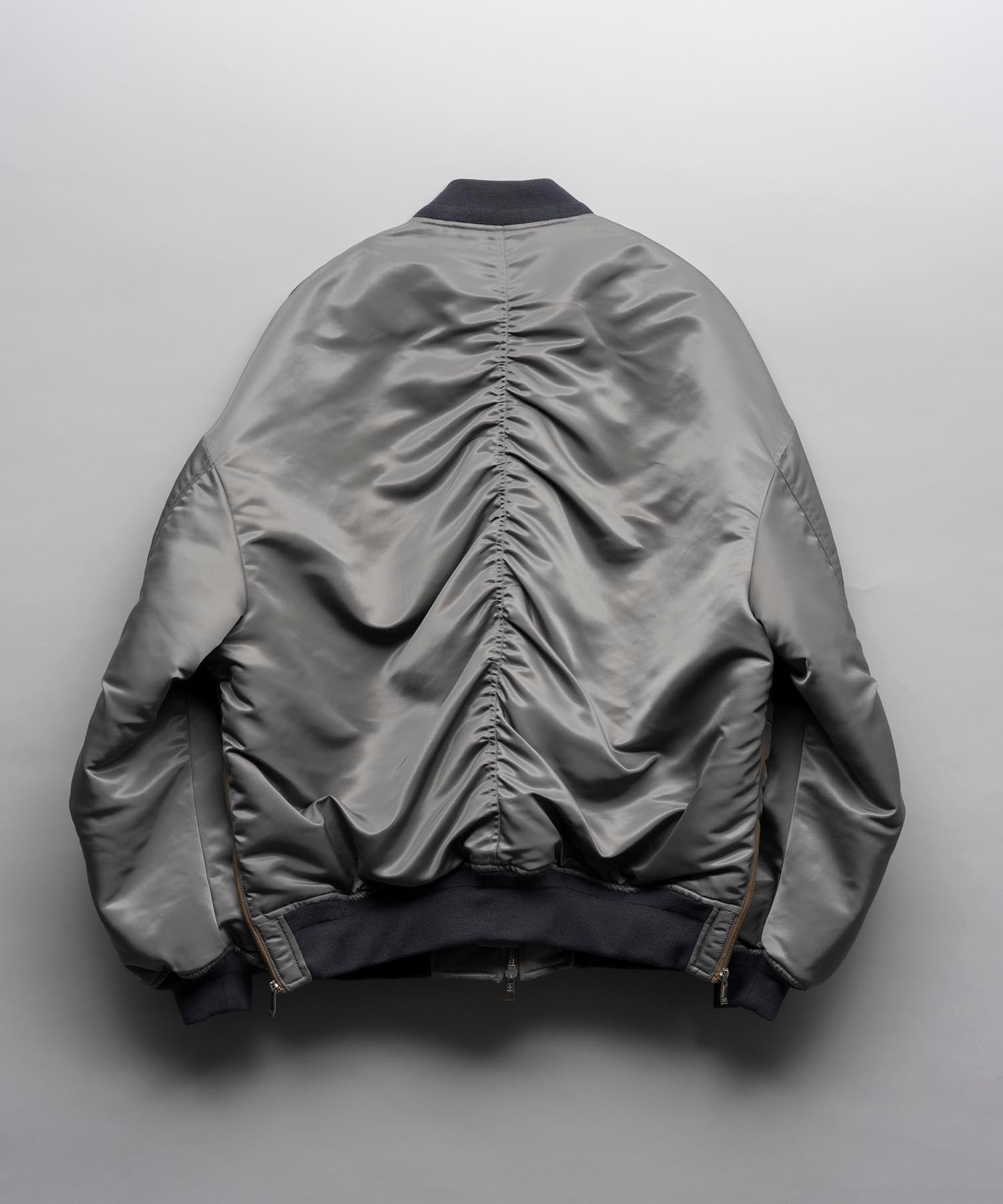 Prime-Over Wool Nylon MA-1 Bomber Jacket