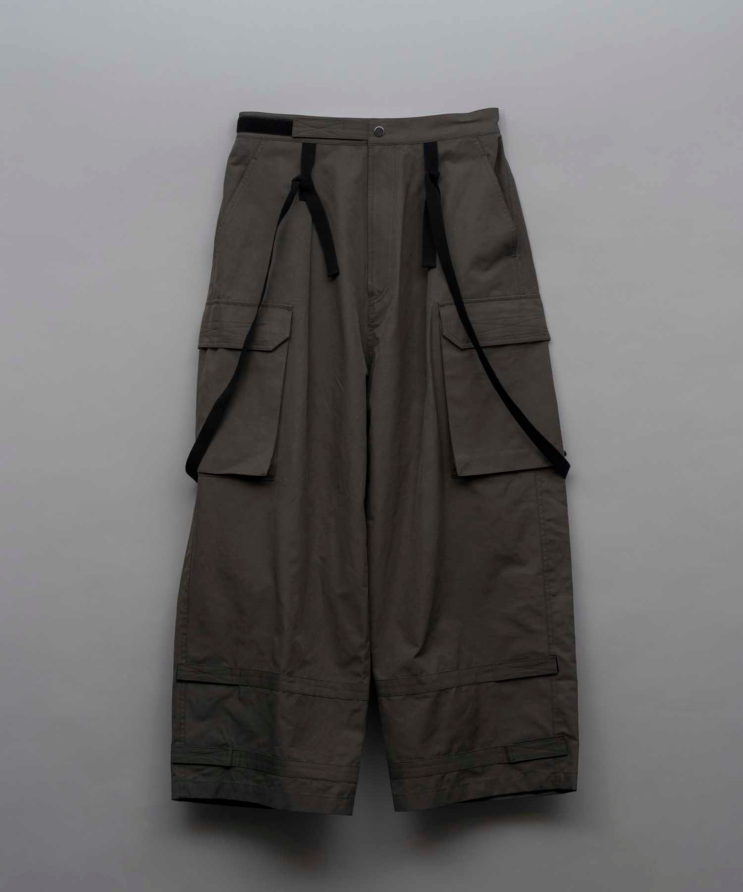 Cotton Nylon Twill Suspender Cargo Pants