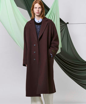 【24AW PRE-ORDER】Super170s Prime-Over Melton Chesterfield Coat