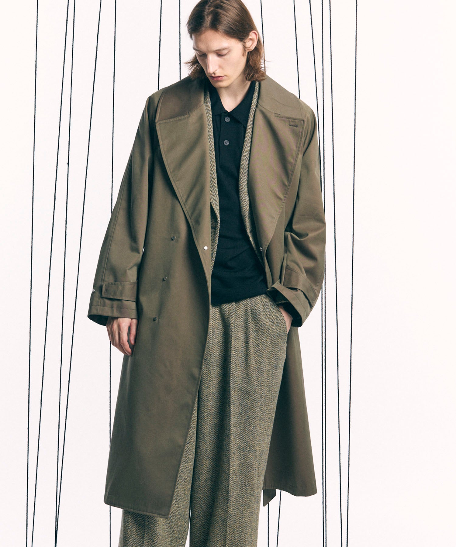 120/2/2 Suvin Cotton Gabardine Prime-Over Ulster Coat