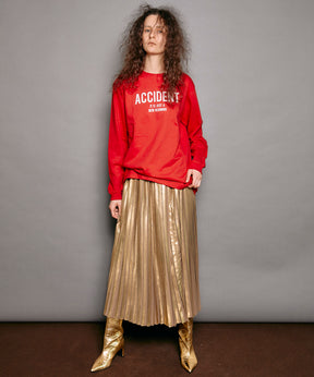 Foil Pleated Skirt