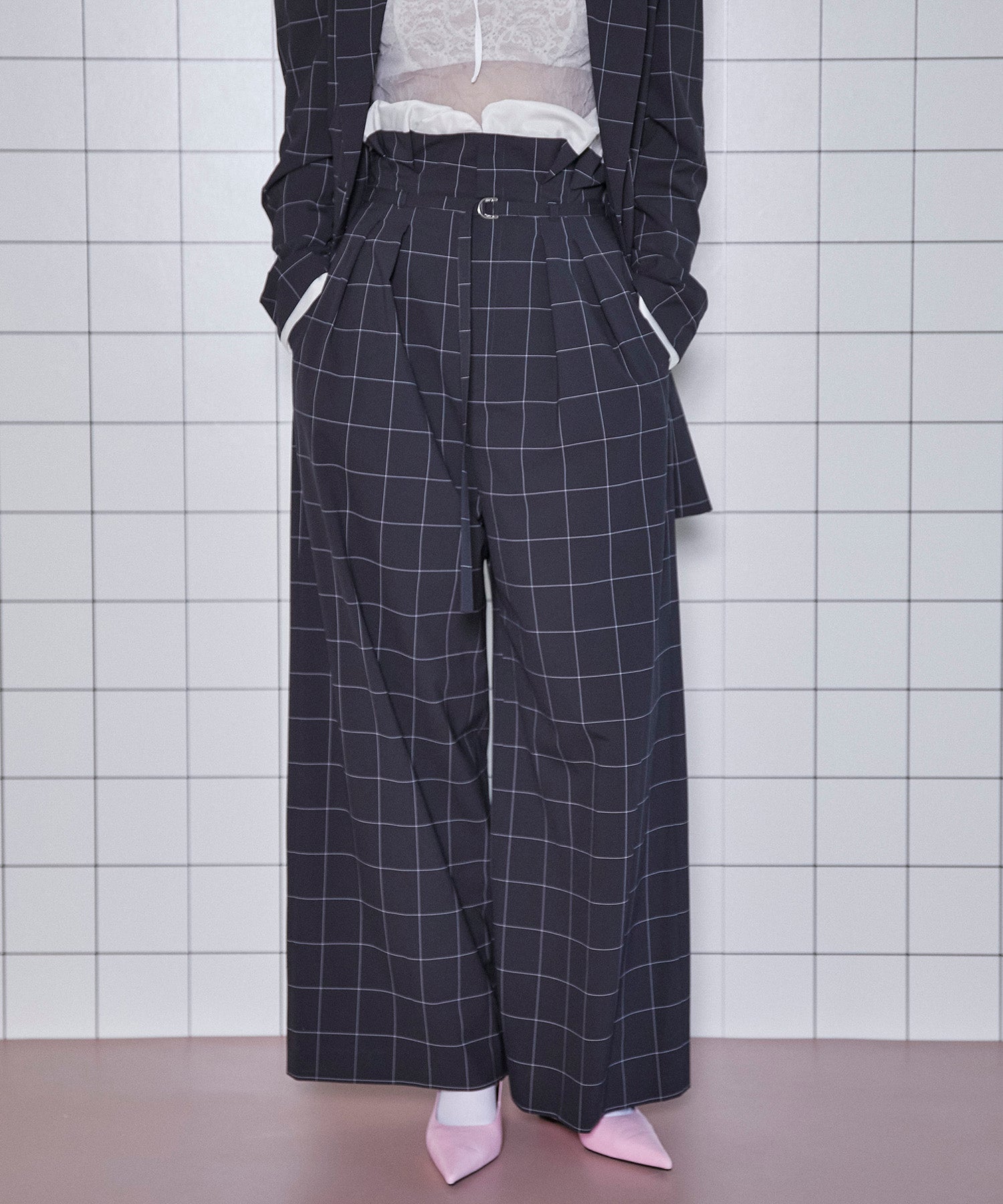 【SALE】High Waist Wide Pants