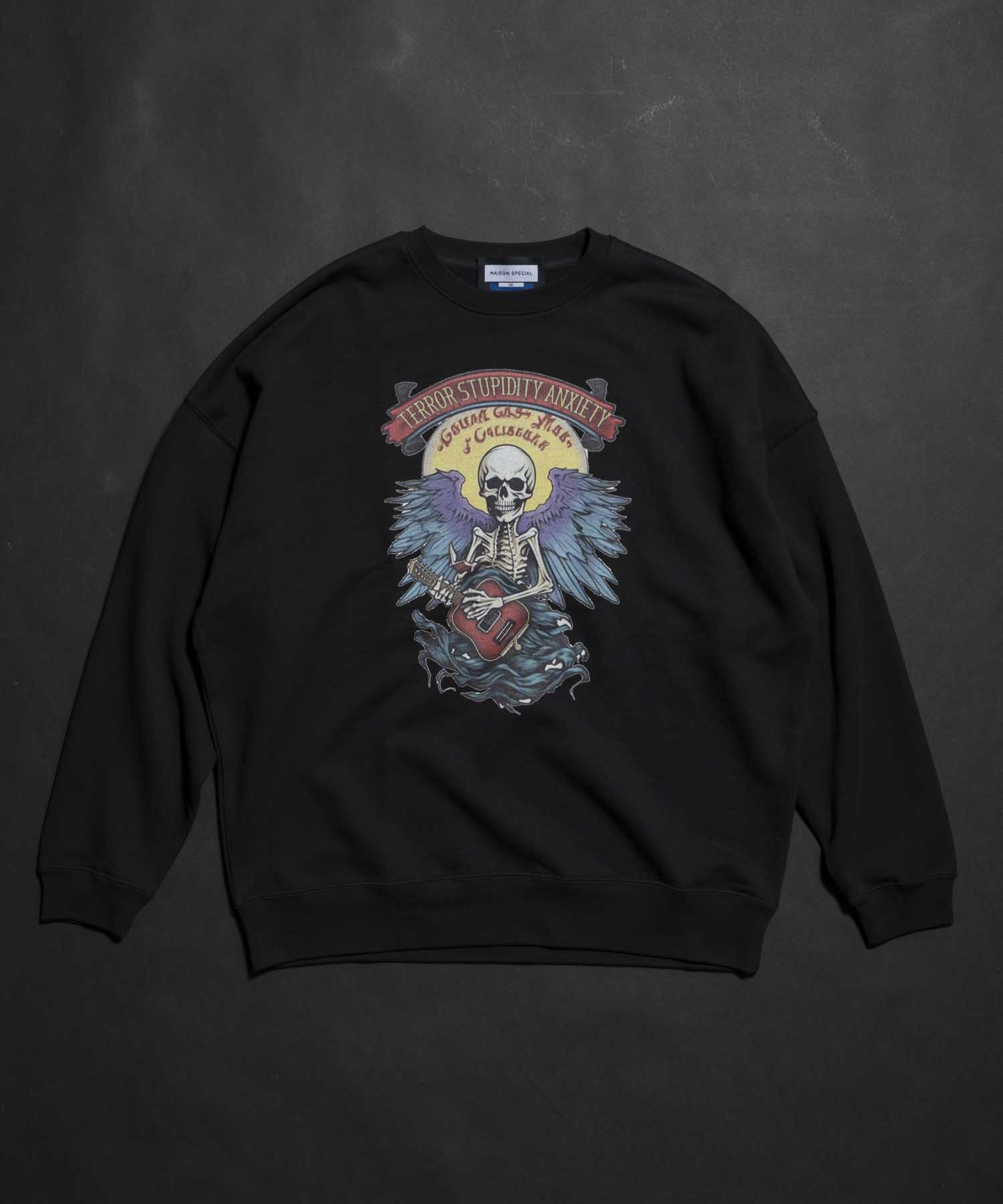 Multi Graphic Prime-Over Crew Neck Sweat Pullover