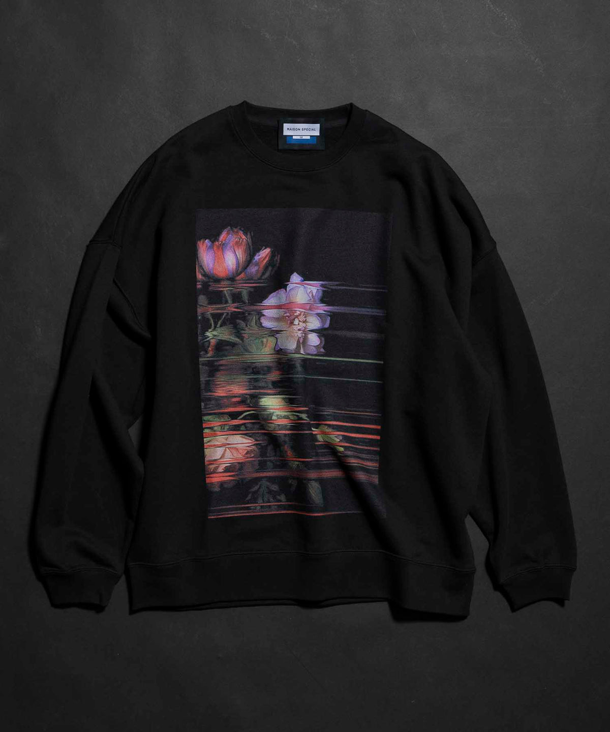 Multi Graphic Prime-Over Crew Neck Sweat Pullover