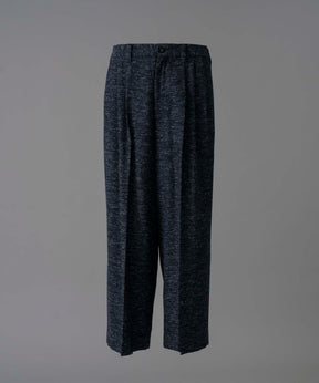 【Italian Dead Stock Fabric】Three-tuck Wide Pants