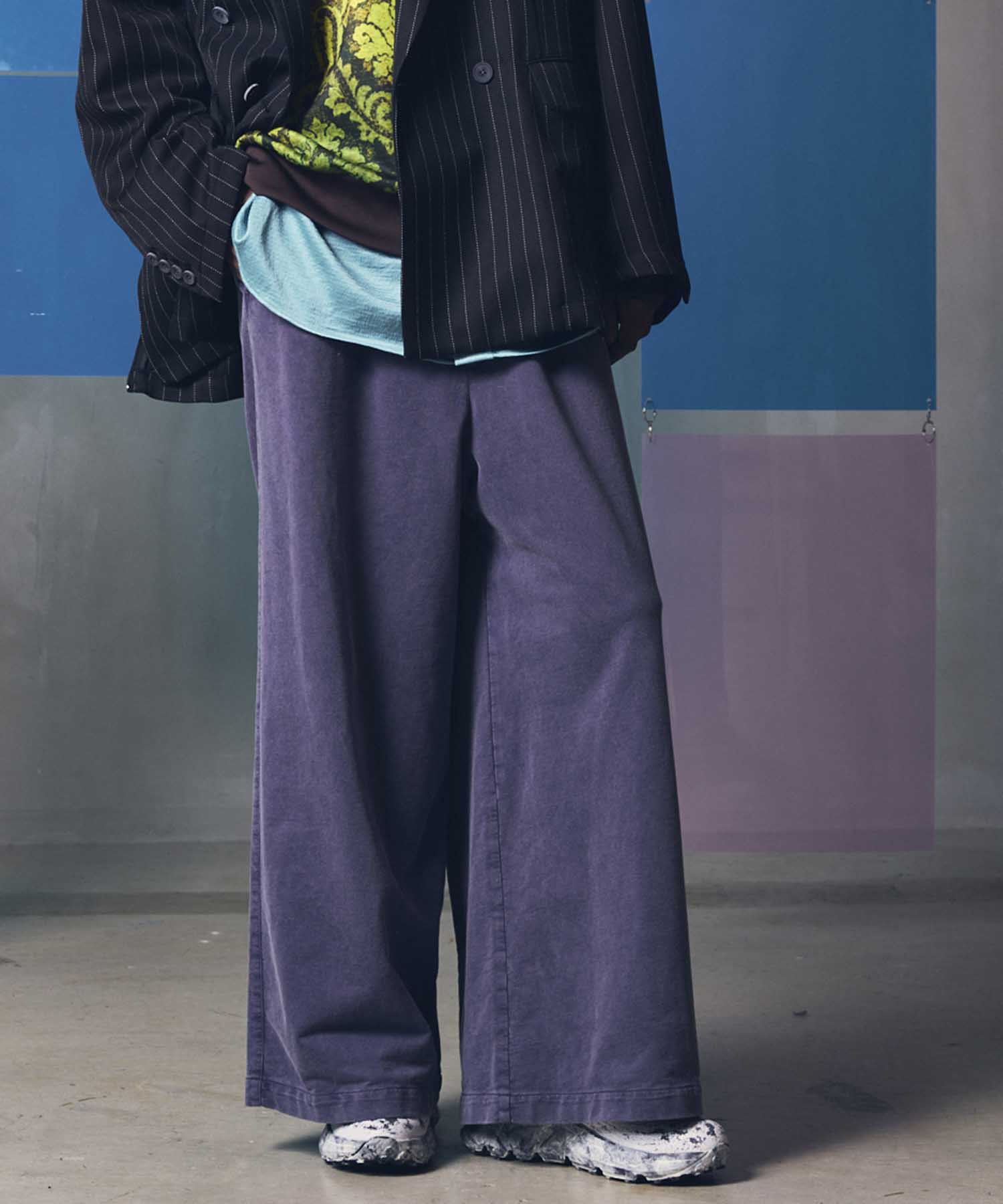 Pigment-Dye Sweat Wide Pants