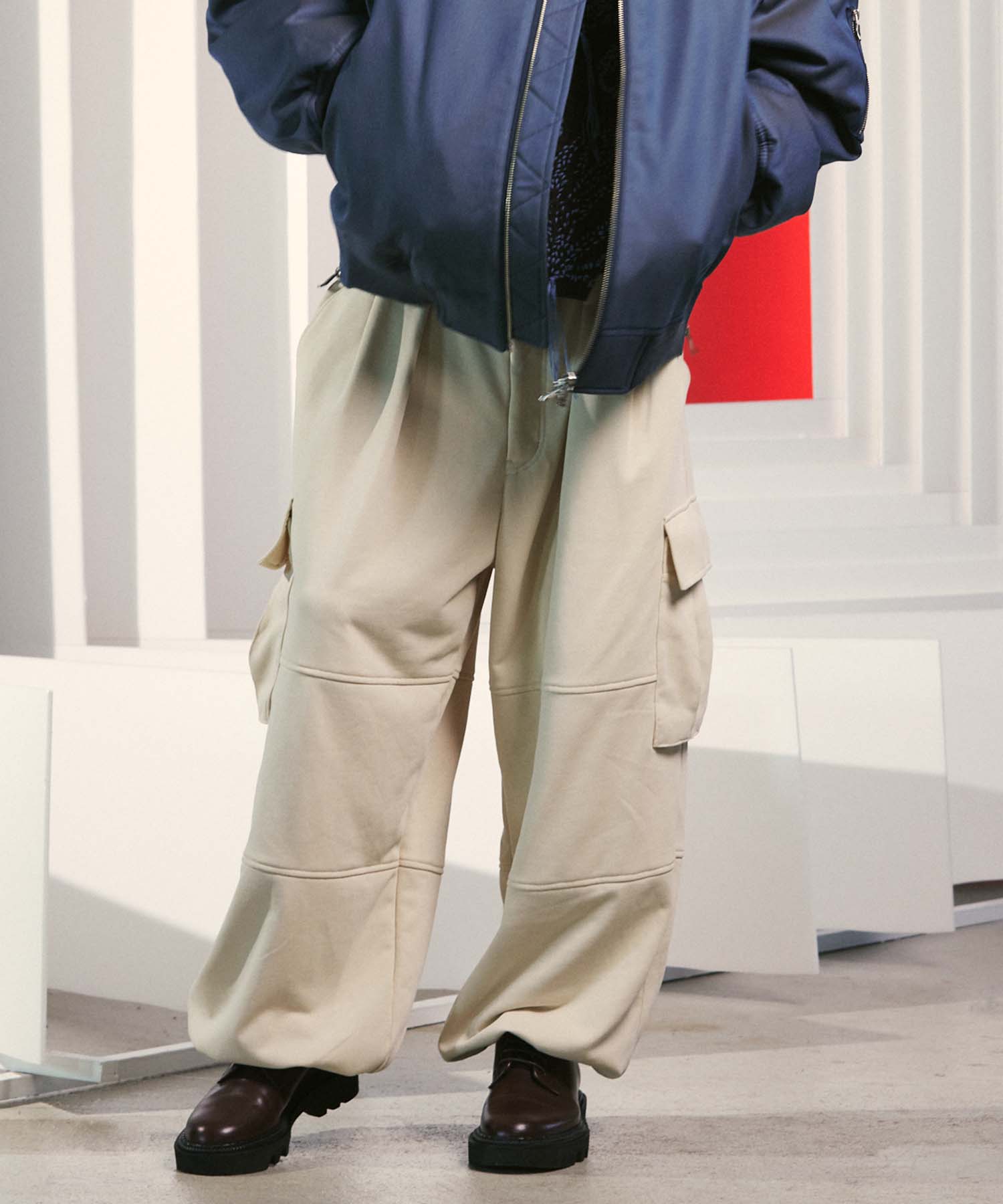 Heavy-Weight Sweat Prime-Wide Cargo Pants