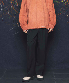 【LIMITED EDITION】Dress-Over  One-Tuck Wide Straight Pants