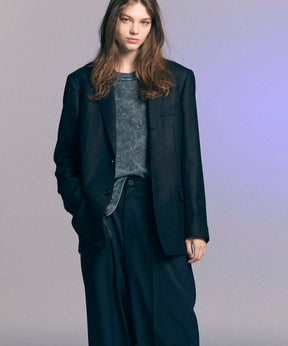 【Italian Dead Stock Fabric】Dress-fit Single Tailored Jacket