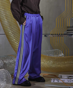 Crochet Side Line Prime-Wide Easy Pants