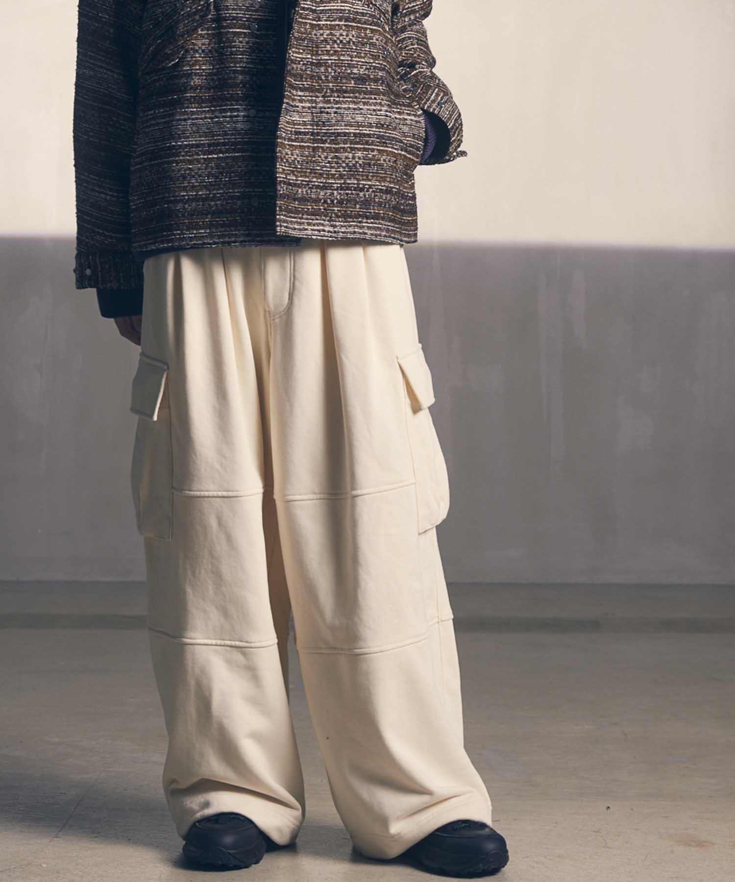 Heavy-Weight Sweat Prime-Wide Cargo Pants