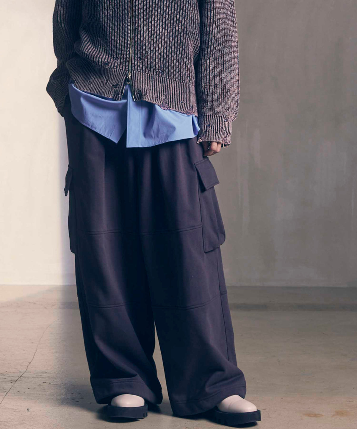 Heavy-Weight Sweat Prime-Wide Cargo Pants