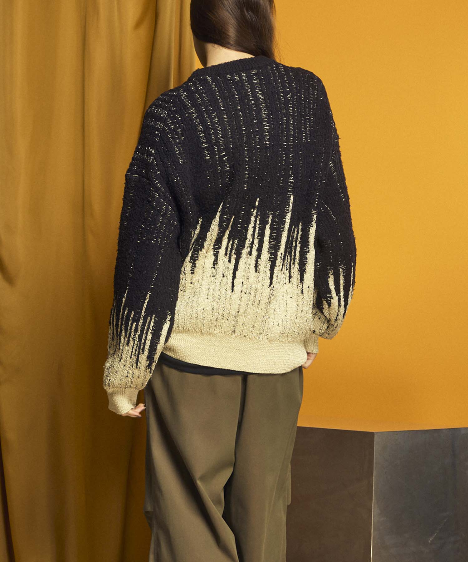 Prime-Over Gradation Knit Pullover