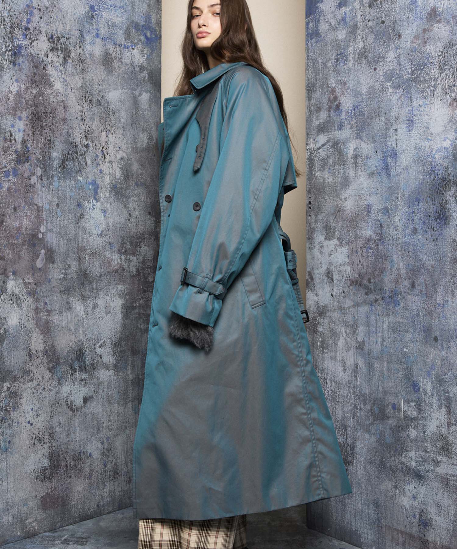 120/2/2 Suvin Cotton Gabardine Prime-Over Trench Coat