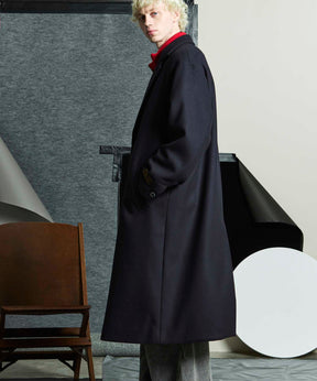 【24AW PRE-ORDER】Super170s Prime-Over Melton Chesterfield Coat