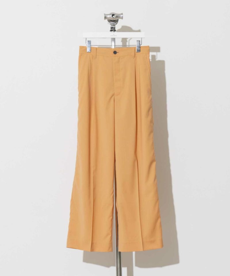 REDA ACTIVE Washable Wool One-Tuck Wide Pants