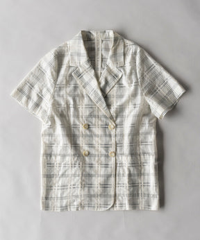 【SALE】Sheer Check Shirt Jacket