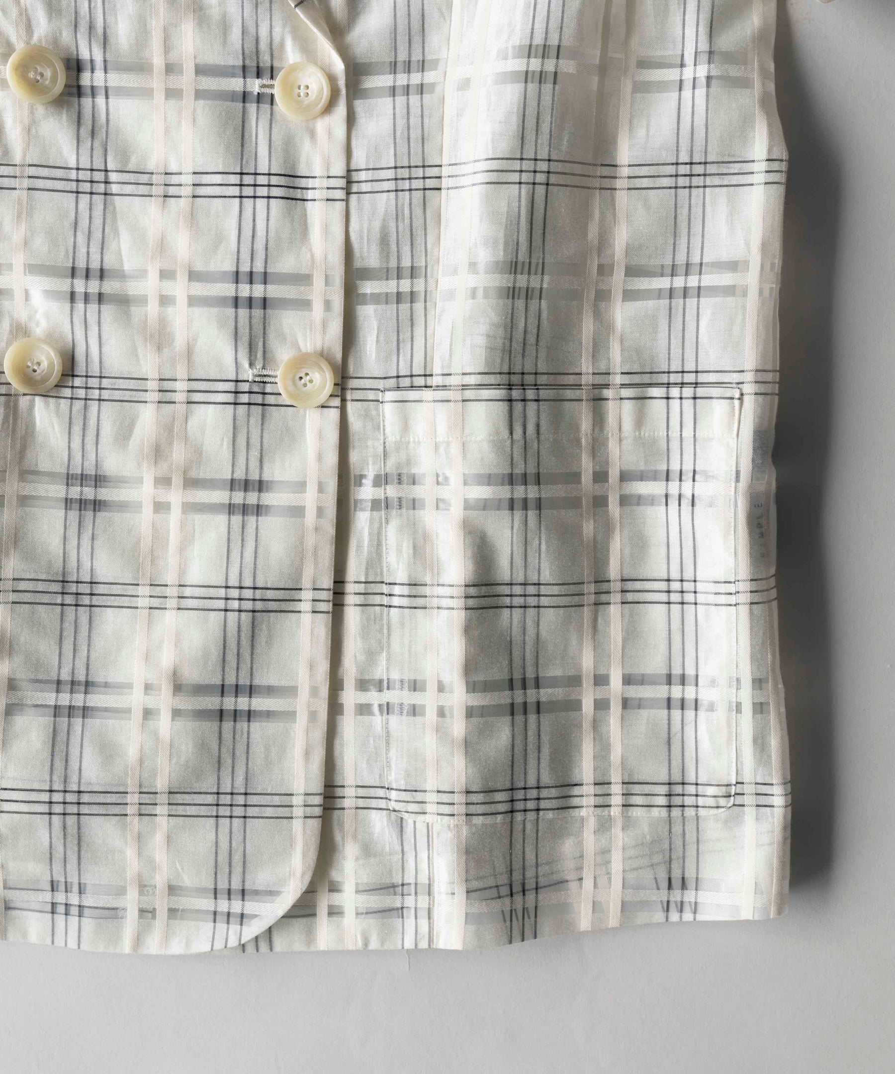 【SALE】Sheer Check Shirt Jacket