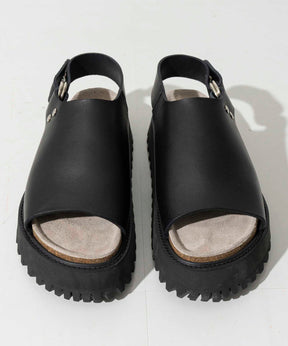 【SPECIAL SHOES FACTORY COLLABORATION】Italian Vibram Sole Heel Strap Sandal Made In TOKYO